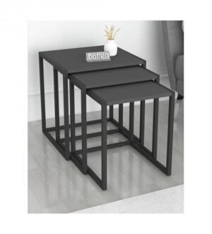 Комплект маси Metal Nesting Table PINE (антрацит)