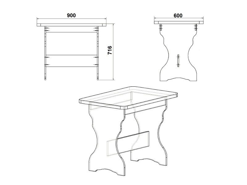 Трапезна маса Компанит КС-2 - Image 6
